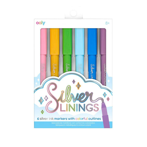 SILVER LINERS OUTLINE MARKERS - CR Toys