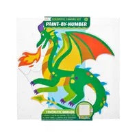 Colorific Canvas Fantastic Dragon Paint-By-Number Craft Kit