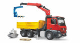 MB Arocs Constrution Truck with Crane and accessories B03651 - CR Toys