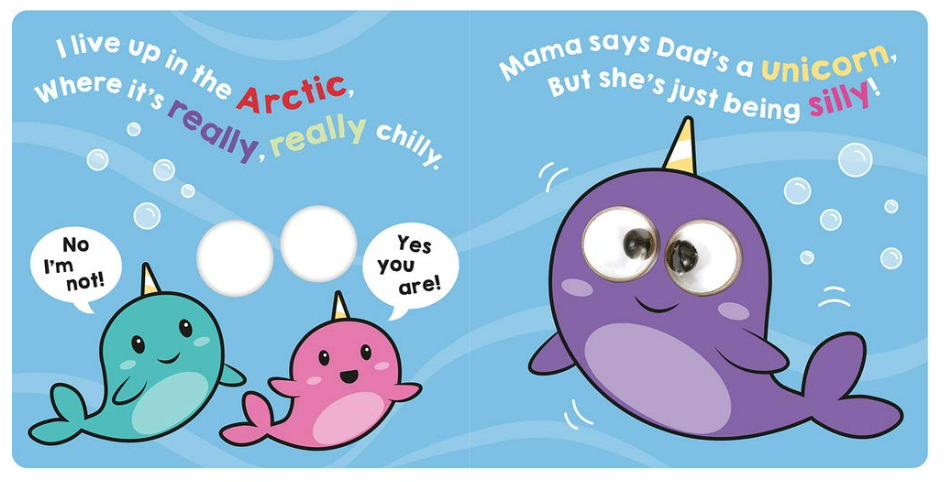 Hello Narwhal Googly-Eyed Board Book
