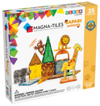 Magna-Tiles Safari Animals 25 Pc Magnetic Building Set