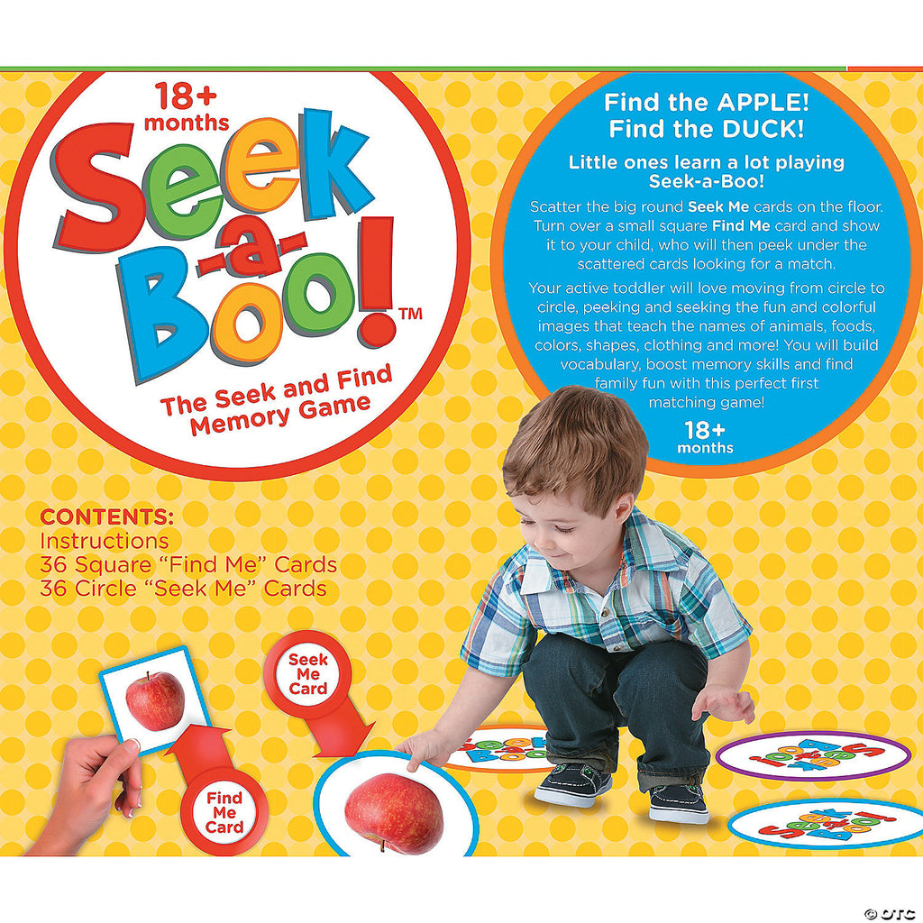 Seek A Boo Early Learning Game