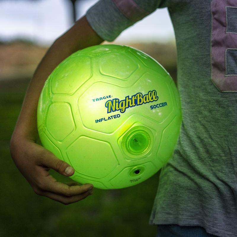 Nightball Soccer Ball-Green - CR Toys