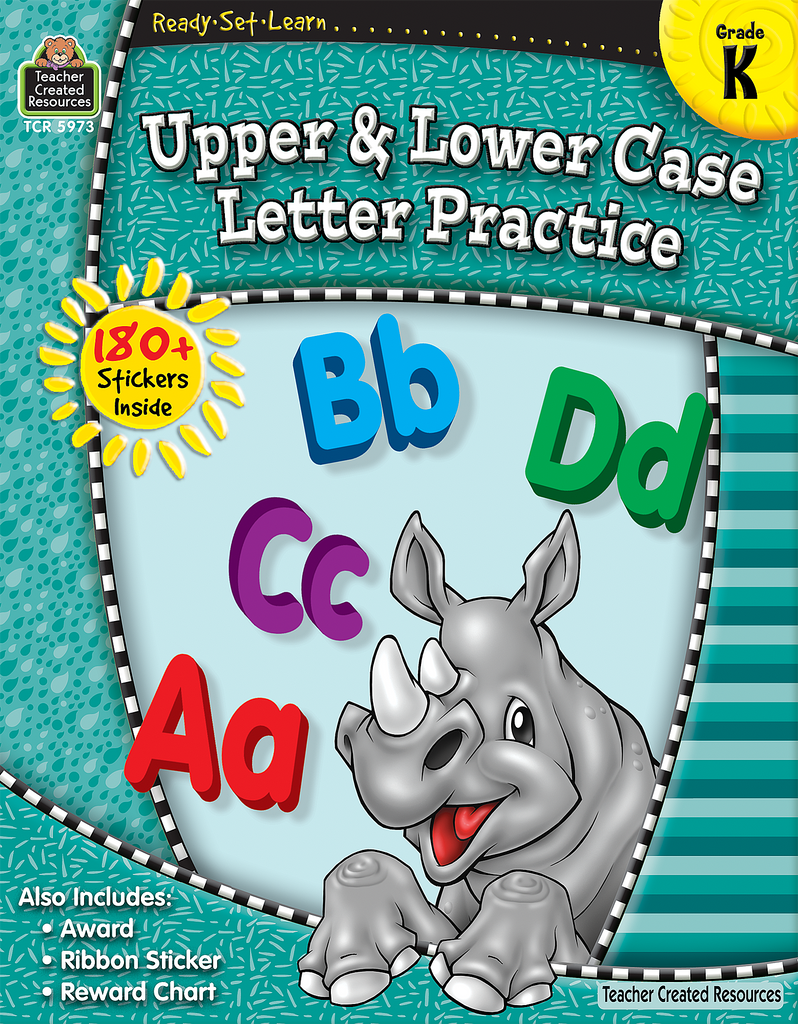 Teacher Created Resources: Kindergarten Upper & Lower Case Letter Practice - CR Toys