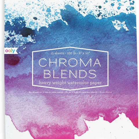 Chroma Blends Heavy Weight Watercolor Paper - CR Toys