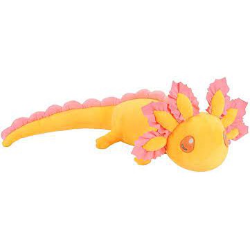 Yellow Realistic Axolotl Weighted Plush 2Lbs - CR Toys